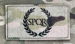 Action LaserCut Patch - SPQR Flag - Medium - Multicam - nášivka