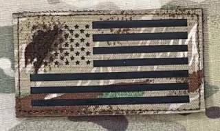 Action LaserCut Patch - USA Flag - Medium - Tiger Stripe All Terrain - nášivka