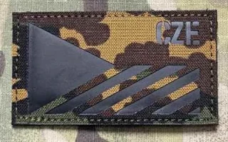 Action LaserCut Patch - Czech Flag - CZE - Medium - Partizan SS Leto - nášivka