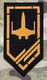 Ukrajina Military Velcro Patch 3rd Assault Brigade Unmanned Systems Battalion X Wing LaserCut - Color - nášivka