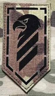 Ukrajina Military Velcro Patch 3rd Assault Brigade -  Technology Center Nova - Condor Team LaserCut - Multicam - nášivka