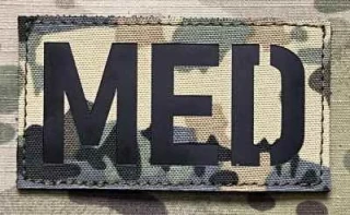 Action LaserCut Patch - MED - Medium - Tarnanzug Neu - nášivka