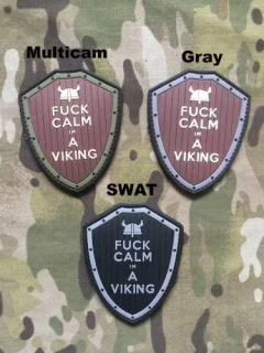 101inc Fuck Calm im a Viking PVC Patch - nášivka