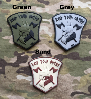 101inc Keep Your Oaths PVC Patch - nášivka
