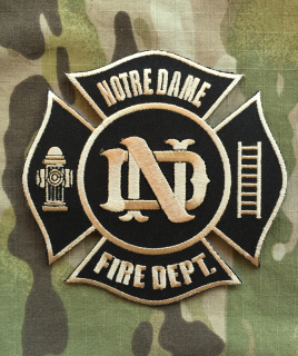911Patches The University of Notre Dame Fire Department Patch - nášivka