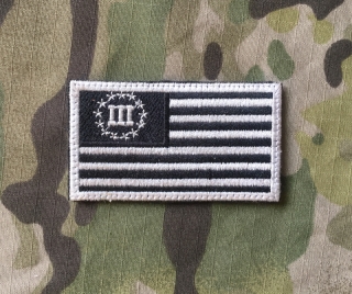 LaPatcheria Three Percent USA Flag Patch