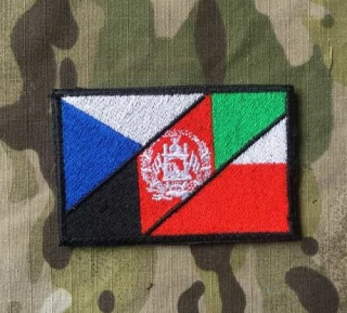 LaPatcheria Czech/Afghnistan Flag Patch
