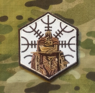 Ukrajina Velcro Patch Hexagon Viking Warrior 1 nášivka