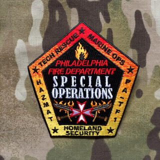 911Patches Philadelphia Fire Department Special Operations Patch - nášivka