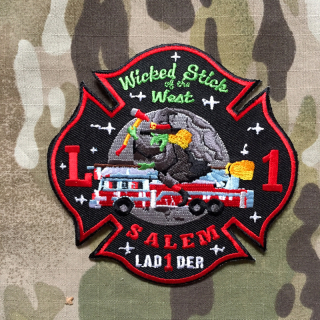911Patches Salem Fire Department Ladder 1 Patch - nášivka