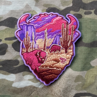 MoralPatches Wildlife Series - Bison Patch - nášivka