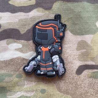 MoralPatches Two Week Warriors - Robot PVC Patch - nášivka