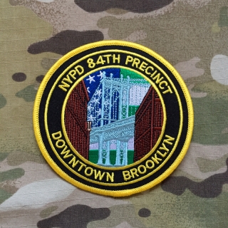 PoliceFirePatches USA NYPD 84th Precinct Downtown Brooklyn Patch - nášivka