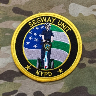 PoliceFirePatches USA NYPD Segway Unit Patch - nášivka