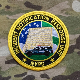 PoliceFirePatches USA NYPD Incident Notification Response Unit Patch - nášivka