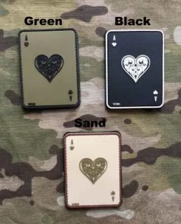 101inc Ace of Hearts PVC Patch - nášivka