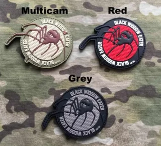 101inc Black Widdow Eater PVC Patch - nášivka