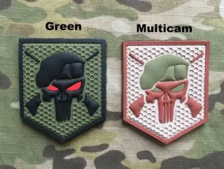 101inc Commando Punisher PVC Patch - nášivka