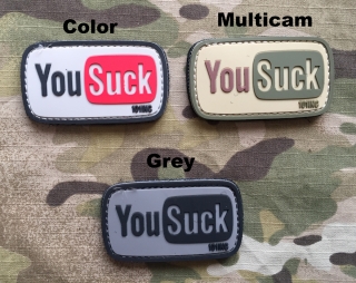 101inc You Suck PVC Patch - nášivka