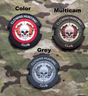 101inc Clowns Hunting Club PVC Patch - nášivka