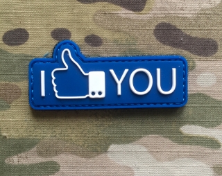 101inc I Like You PVC Patch - nášivka