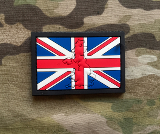101inc Contour Flag UK PVC Patch - nášivka