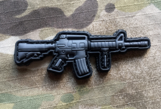 101inc Tactical Gun M4/AR15 PVC Patch - nášivka