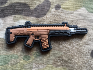 101inc Tactical Gun SCAR PVC Patch - nášivka
