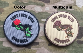 101inc Shot Them With Kindness PVC Patch - nášivka