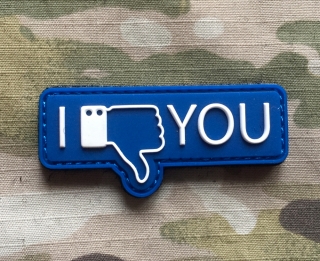 101inc I Dislike You PVC Patch - nášivka