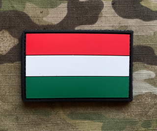 101inc Hungary Flag PVC Patch - nášivka
