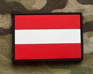 101inc Austria Flag PVC Patch - nášivka