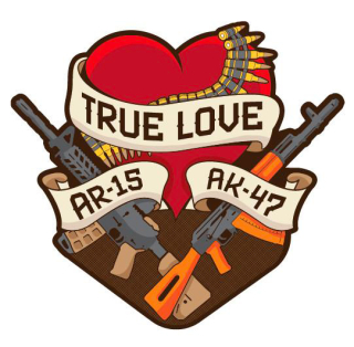 PATRIOT Stickers True Love - samolepka