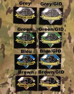 YJPF Metal Gear Diamond Dogs PVC Patch - nášivka