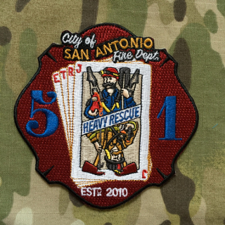 911Patches San Antonio Fire Department Heavy Rescue 51 Patch - nášivka