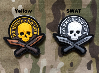 NoName No Knife No Life PVC Patch - nášivka