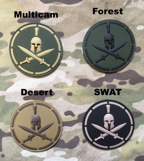 MSM Spartan Helmet PVC Patch - nášivka