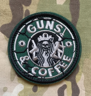NoName Guns and Coffee Shot Patch - nášivka