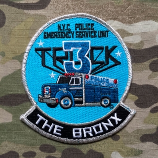 PoliceFirePatches USA NYPD Police Emergency Service Squad Truck 3 - nášivka