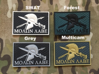Ukrajina Military PVC Patch MOLON LABE nášivka