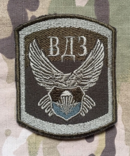 Ukrajina Military Patch Landing Support Platoon Airmobile Force - Green - nášivka