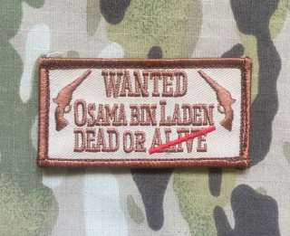 Kandahar Whacker Wanted Osama Bin Laden Patch - nášivka