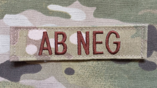 US Army Multicam Tape Patch AB NEG - nášivka