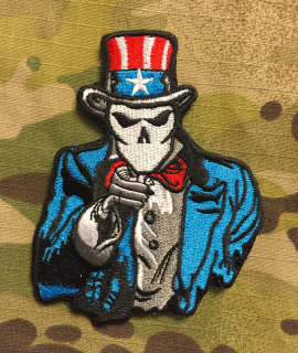 NoName Oncle Sam Skull Patch