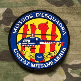 PoliceFirePatches Spain Mossos d'Esquadra - Unitat Mitjans Aeris - ver.1 - nášivka