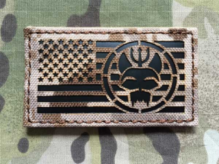 TF LaserCut Patch SEAL Team US Flag Infra - AOR 1 - nášivka