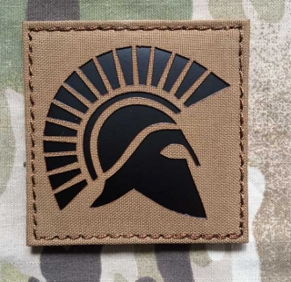 TF LaserCut Patch Spartan Infra - Coyote Brown - nášivka