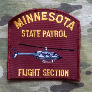 PoliceFirePatches USA Minnesota State Patrol Flight Section - nášivka