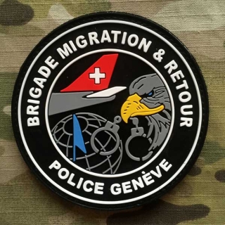 PoliceFirePatches Switzerland Police Genéve Brigade Migration Retour - nášivka