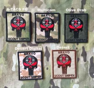YJPF Bravo Scout Sniper Punisher Patch
